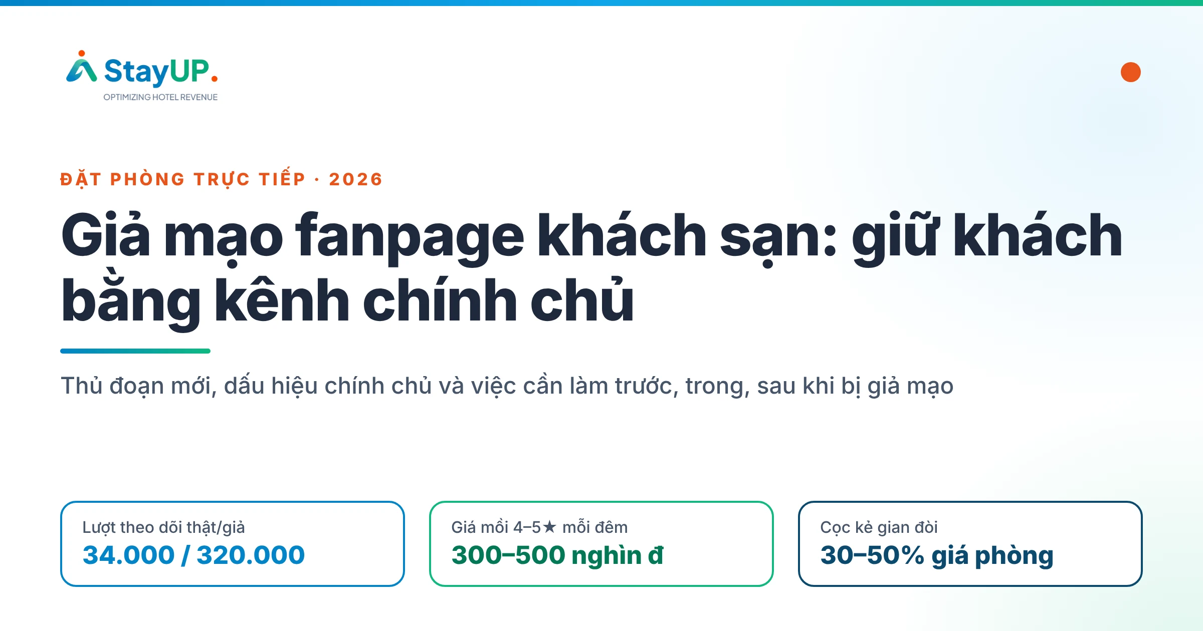 Giả mạo fanpage khách sạn: cách bảo vệ kênh đặt phòng chính chủ