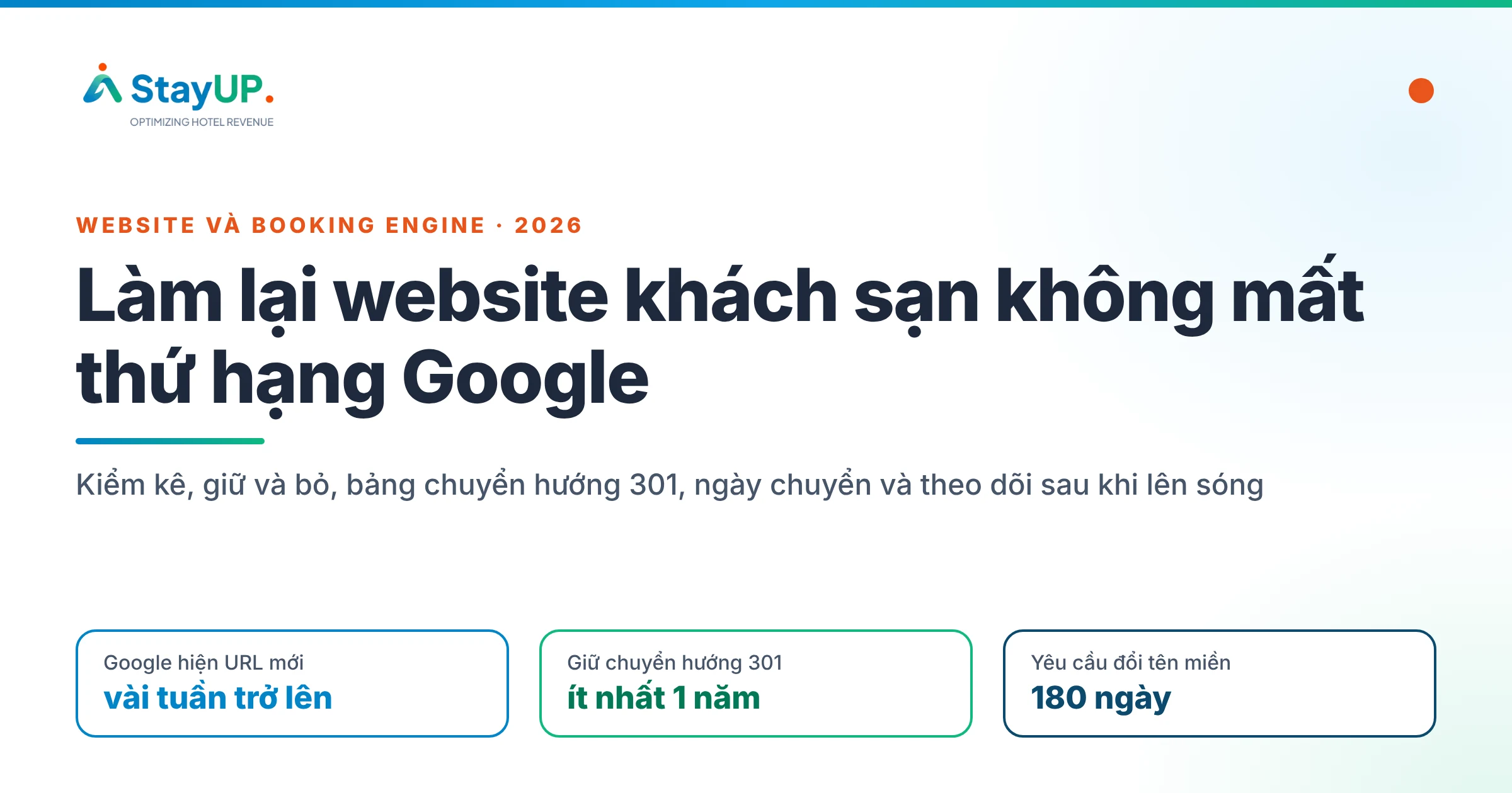 Làm lại website khách sạn: giữ gì, bỏ gì để không mất thứ hạng Google